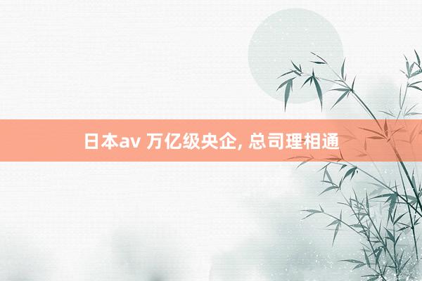 日本av 万亿级央企， 总司理相通