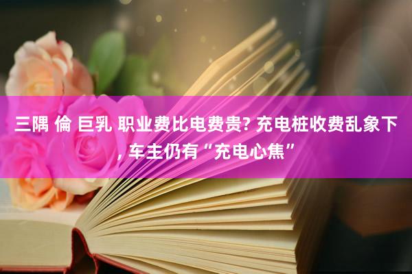 三隅 倫 巨乳 职业费比电费贵? 充电桩收费乱象下， 车主仍有“充电心焦”
